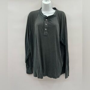 Normal Brand Forest Green Long Sleeve Shirt Size L